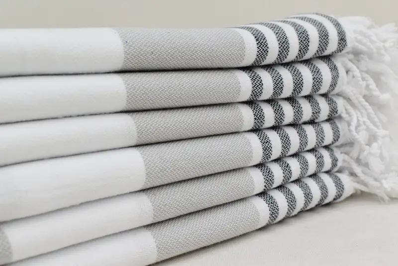 Personalized Gift, Mother Of The Groom Gift, Monogram Hand Towel, Bathroom Towels, Custom Wedding Gifts, Gift For Her, 40x24 Cotton Striped Towel - 3