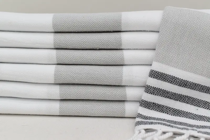 Personalized Gift, Mother Of The Groom Gift, Monogram Hand Towel, Bathroom Towels, Custom Wedding Gifts, Gift For Her, 40x24 Cotton Striped Towel - 2