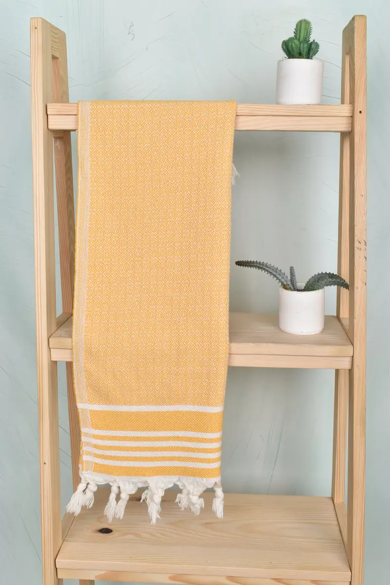 Monogrammed Hand Towel, Beach Wedding Favor, 32x16 Cotton Diamond Towel, House Warming Gift, Small Bath Towels, Wedding Favors, Custom Name Towel - 8