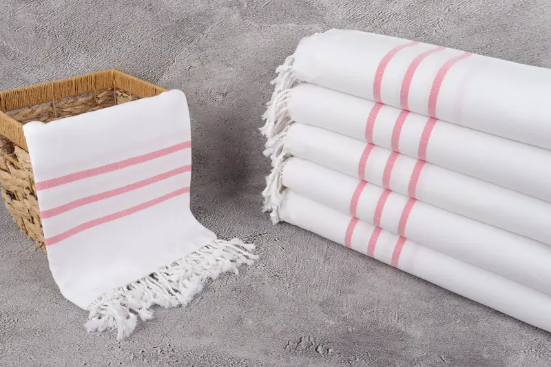 Bridesmaid Gifts, Handmade Gift, Best Friend Gift Ideas, Absorbent Turkish towel, Scarf Towel, Luxury Turkish Bath Towel, 70x40 Cotton Striped Towel - 3