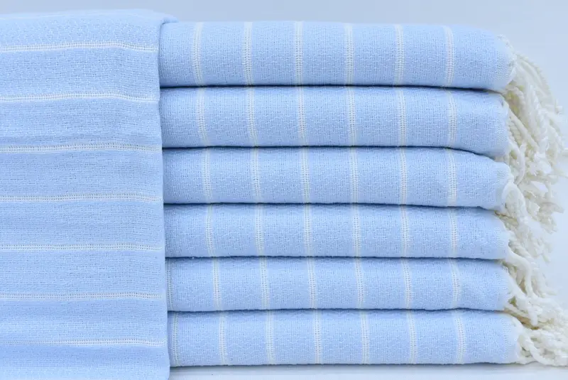 70x40 Cotton Striped Towel, Bathroom Towel, Summer Towel, Summer Gift, Home Decor Gifts, Best Beach Towel, Traditional Turkish peshtemal for hammam - 1