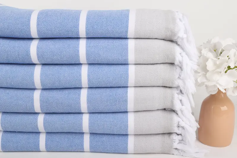 68x40 Cotton Striped Terry Towel, Handmade Gift, Bridal Party Gifts, Absorbent Turkish towel, Custom Wedding Gift From Bridesmaid, Bachelor Gifts - 3
