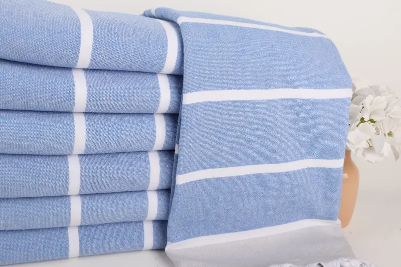 68x40 Cotton Striped Terry Towel, Handmade Gift, Bridal Party Gifts, Absorbent Turkish towel, Custom Wedding Gift From Bridesmaid, Bachelor Gifts - 2