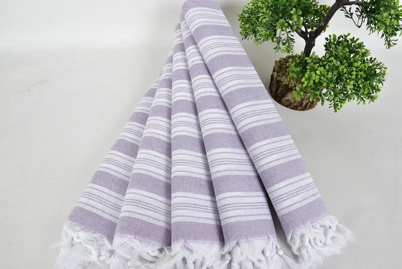 Spa Gift Towel, Large Turkish Towel, Luxury towel, Handmade Gift, 70x40 Cotton Striped Towel, Custom Wedding Gifts, Handmade Turkish hammam towel - 4