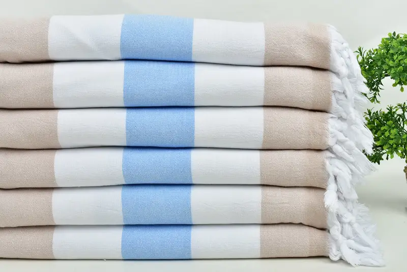Organic Turkish towel, Yoga Towel, Gift For Best Friend, Personalized Wedding Gift, Bridesmaid Towel, Luxury towel, 64x36 Cotton Striped Terry Towel - 3