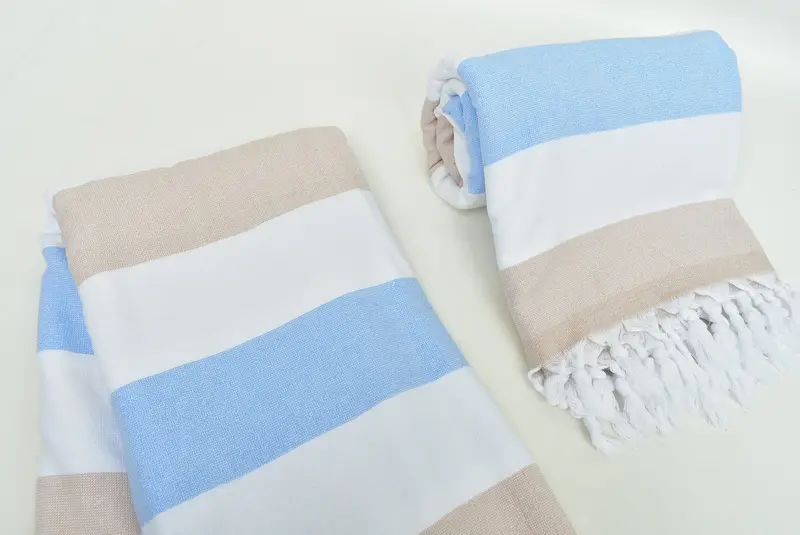Organic Turkish towel, Yoga Towel, Gift For Best Friend, Personalized Wedding Gift, Bridesmaid Towel, Luxury towel, 64x36 Cotton Striped Terry Towel - 7