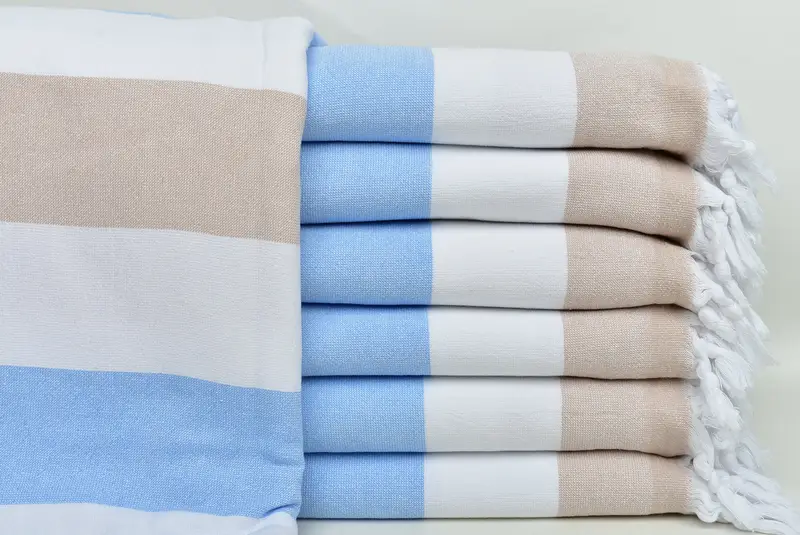 Organic Turkish towel, Yoga Towel, Gift For Best Friend, Personalized Wedding Gift, Bridesmaid Towel, Luxury towel, 64x36 Cotton Striped Terry Towel - 1