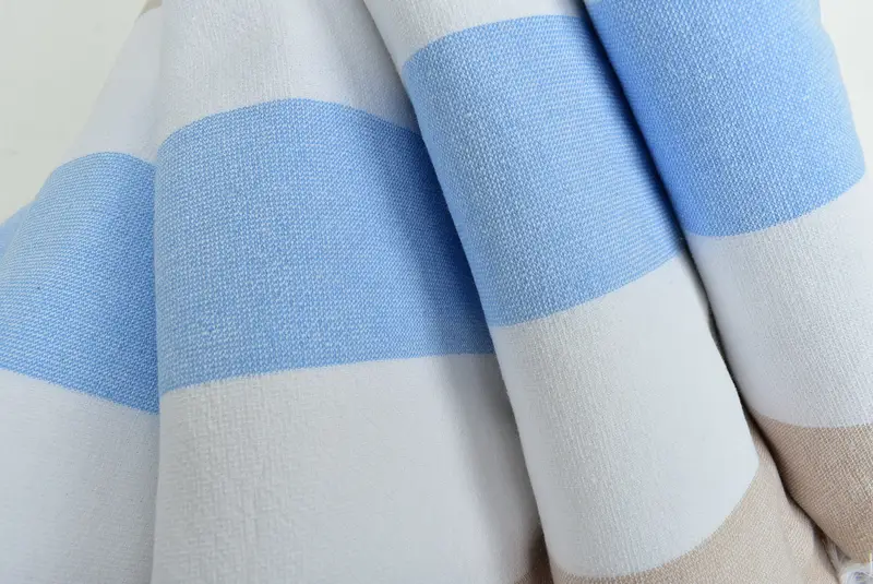 Organic Turkish towel, Yoga Towel, Gift For Best Friend, Personalized Wedding Gift, Bridesmaid Towel, Luxury towel, 64x36 Cotton Striped Terry Towel - 5