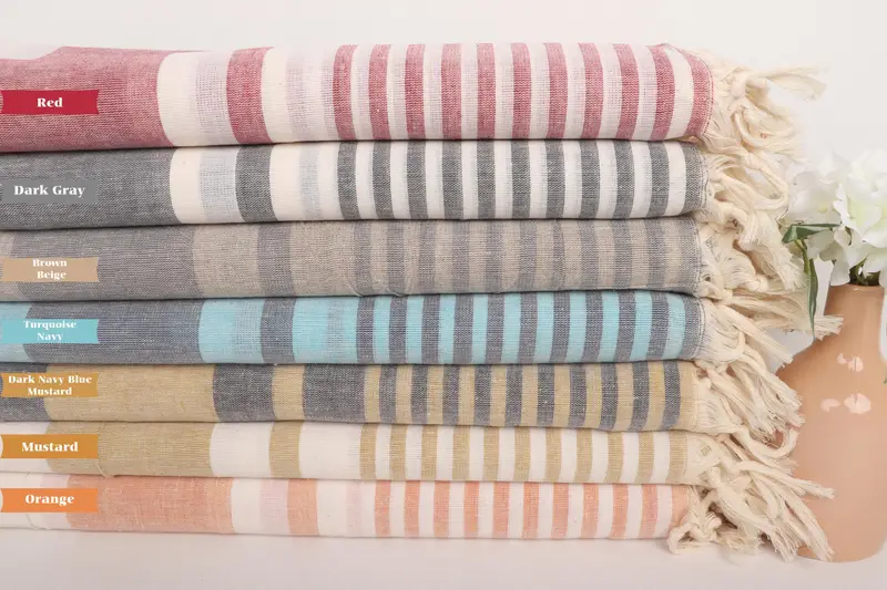 70x40 Cotton Striped Towel, Birthday Gift, Friends Beach Towel, Pool Towels, Bachelorette Party Gifts, Wedding Gift, Personalized Bridesmaid Gift - 1