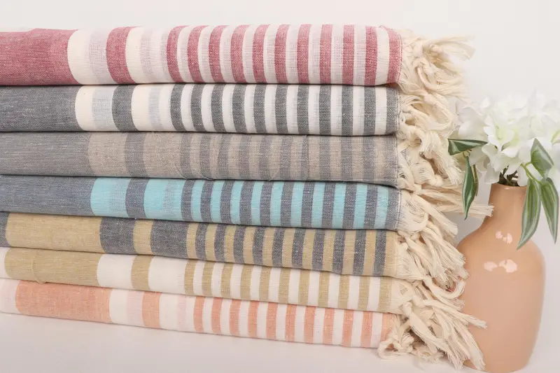 70x40 Cotton Striped Towel, Birthday Gift, Friends Beach Towel, Pool Towels, Bachelorette Party Gifts, Wedding Gift, Personalized Bridesmaid Gift - 2
