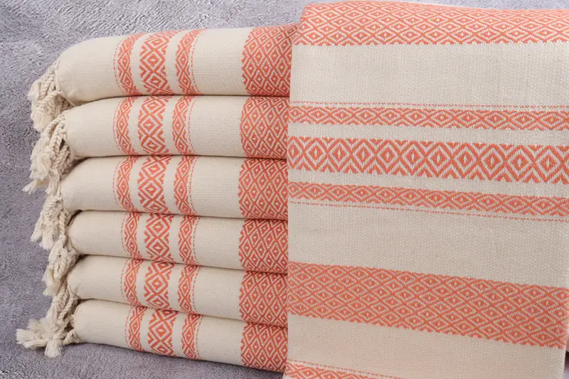 Travel Towel, Personalized Gift For Her, 70x36 Cotton Diamond Towel, Quick-dry towel, Peshtemal Towel USA, Custom Towel, Personalized Beach Towel - 1
