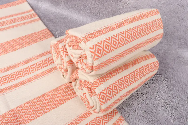 Travel Towel, Personalized Gift For Her, 70x36 Cotton Diamond Towel, Quick-dry towel, Peshtemal Towel USA, Custom Towel, Personalized Beach Towel - 14