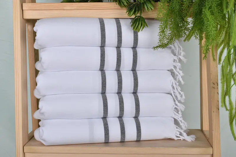 Best Friend Gift, Bathroom Towels, Best Friend Wedding Gift, Turkish Tea Towel, Bathroom Towel, 40x18 Cotton Striped Towel, Bridesmaid Gifts - 1