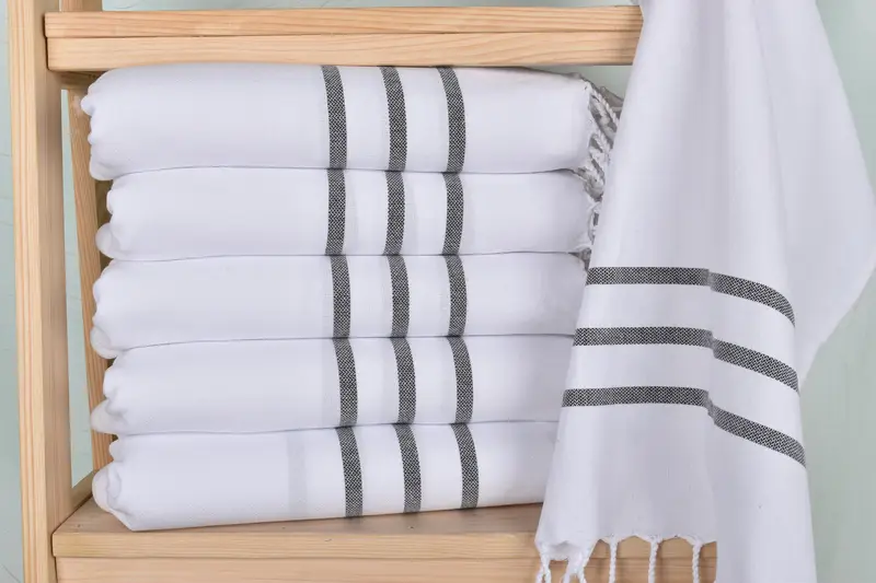 Best Friend Gift, Bathroom Towels, Best Friend Wedding Gift, Turkish Tea Towel, Bathroom Towel, 40x18 Cotton Striped Towel, Bridesmaid Gifts - 2