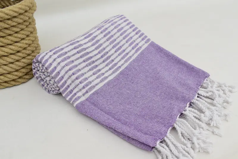 Custom Wedding Towel, Cute Beach Towel, Wedding Favors, Baby Boy Gift, Fouta towel, 70x36 Cotton Geometric Towel, Bachelorette Party Gift - 8