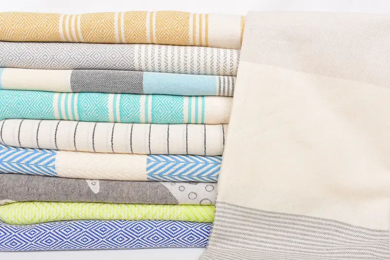 70x40 Cotton Set of 10 Towel, Bridal Shower Favors, Personalized Wedding Gift, Handwoven Turkish bath towel, Gift For Mom, Beach Towel Gift - 2
