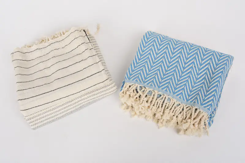 70x40 Cotton Set of 10 Towel, Bridal Shower Favors, Personalized Wedding Gift, Handwoven Turkish bath towel, Gift For Mom, Beach Towel Gift - 7