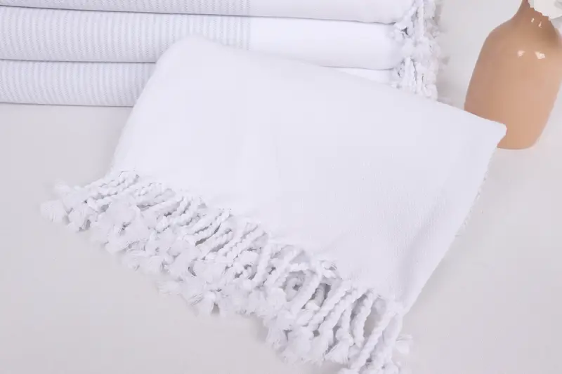 Turkish towel, 70x40 Cotton Striped Towel, Wedding Anniversary Gift, Custom Gifts, Wedding Favors, Custom Wedding Gifts, Decorative Towel - 4