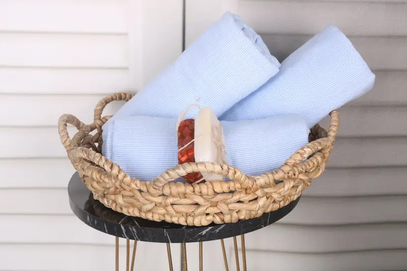 68x40 Cotton Polka Dot Towel, Handmade Gift, Luxury towel, Fringed Turkish towel for poolside, Bachelor Gifts, Gift For Bride, Beach Wedding Favor - 4
