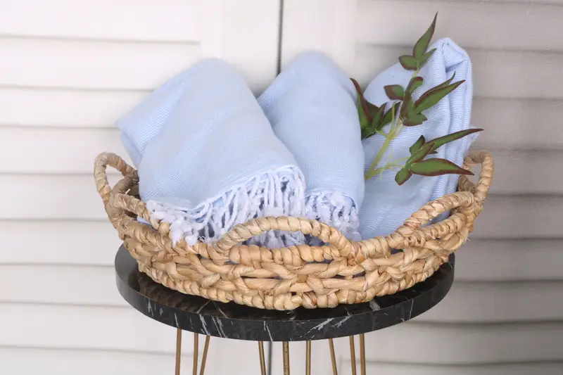68x40 Cotton Polka Dot Towel, Handmade Gift, Luxury towel, Fringed Turkish towel for poolside, Bachelor Gifts, Gift For Bride, Beach Wedding Favor - 5