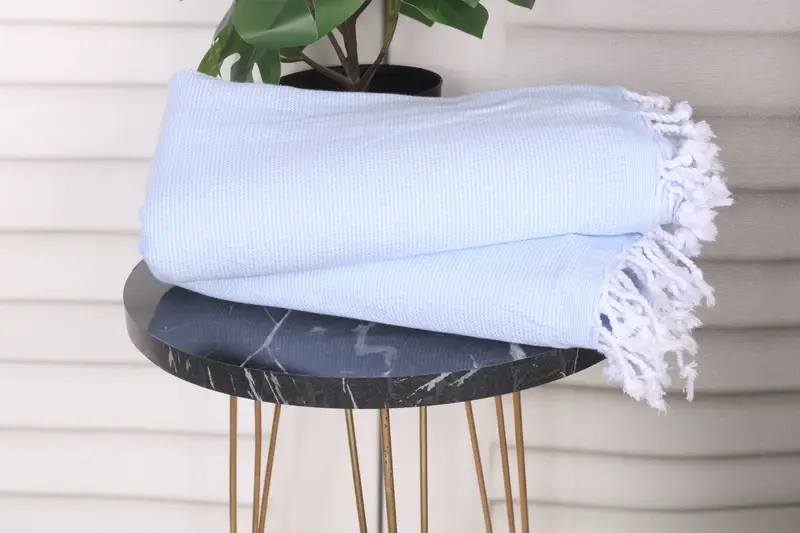68x40 Cotton Polka Dot Towel, Handmade Gift, Luxury towel, Fringed Turkish towel for poolside, Bachelor Gifts, Gift For Bride, Beach Wedding Favor - 3
