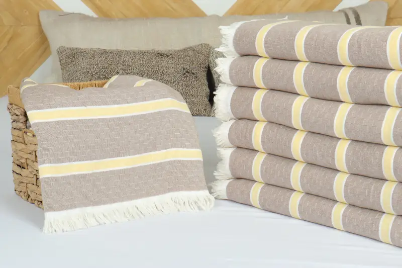 Custom Blanket, Turkish Beach Blanket, Bachelor Gift, Wedding Favors, 96x84 Cotton Striped Towel, Monogram Blanket, Beach Theme Bachelorette Party - 4