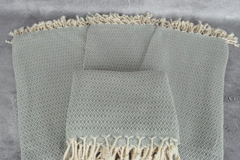 Towel With Name, Sand-free towel, Turkish hand towel, Custom Gifts, 70x40 Cotton Diamond Towel, Organic towel, Antibacterial Turkish peshtemal towel - 4