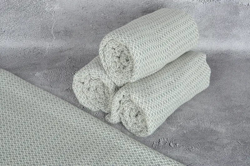 Towel With Name, Sand-free towel, Turkish hand towel, Custom Gifts, 70x40 Cotton Diamond Towel, Organic towel, Antibacterial Turkish peshtemal towel - 8