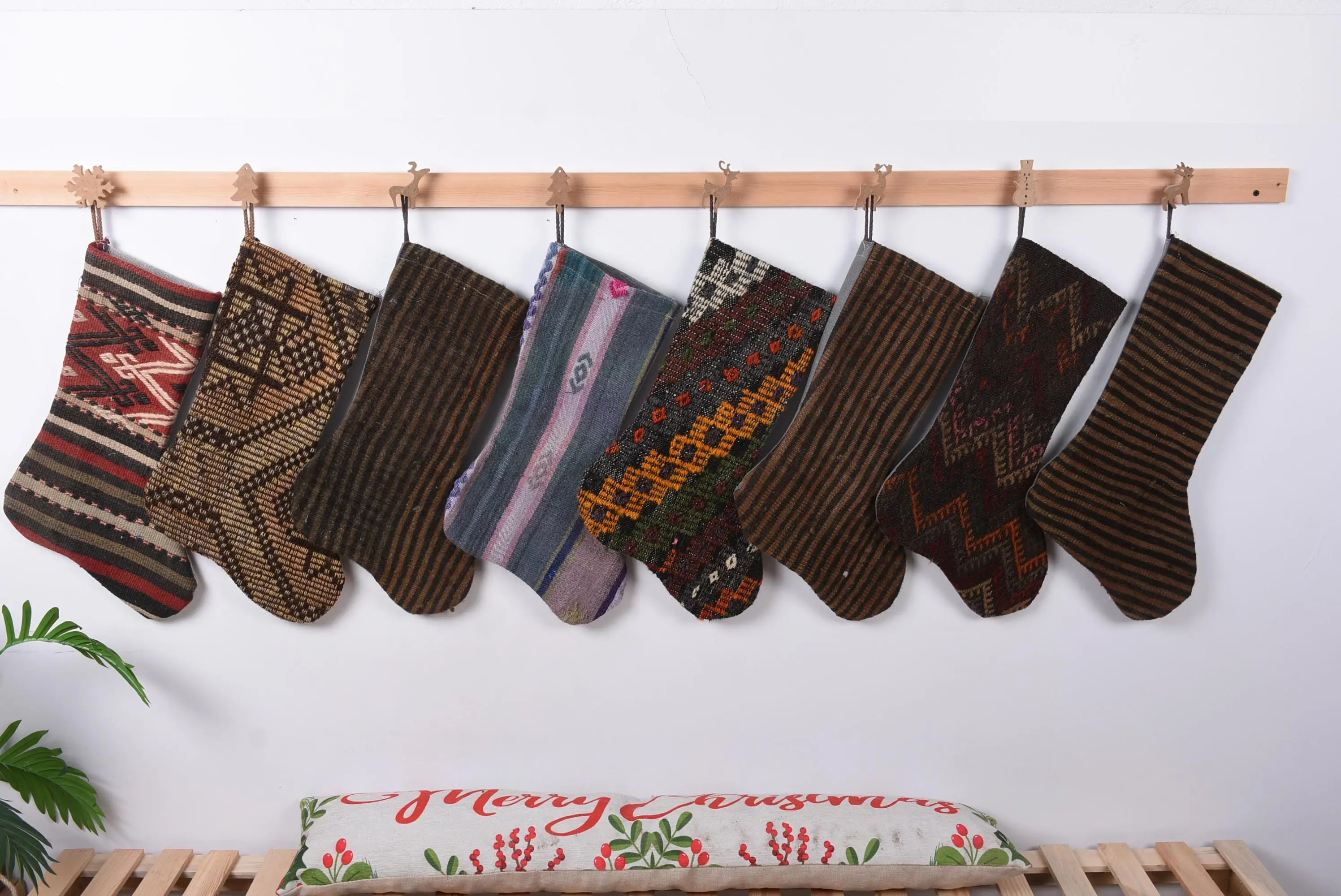 Christmas Ornaments Pattern, 7-Inch Cozy Holiday Stocking - 1