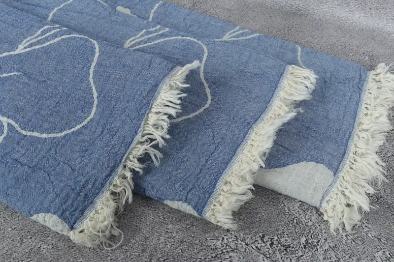 Custom Towel, Family Gift, Custom Wedding Gift, Turkish Beach Towel Bulk, Peshtemal Towel, 68x40 Cotton Floral Patterned Towel, Best Wedding Gift - 6