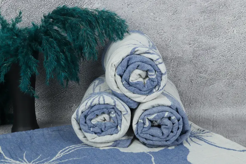Custom Towel, Family Gift, Custom Wedding Gift, Turkish Beach Towel Bulk, Peshtemal Towel, 68x40 Cotton Floral Patterned Towel, Best Wedding Gift - 8