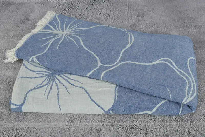 Custom Towel, Family Gift, Custom Wedding Gift, Turkish Beach Towel Bulk, Peshtemal Towel, 68x40 Cotton Floral Patterned Towel, Best Wedding Gift - 7