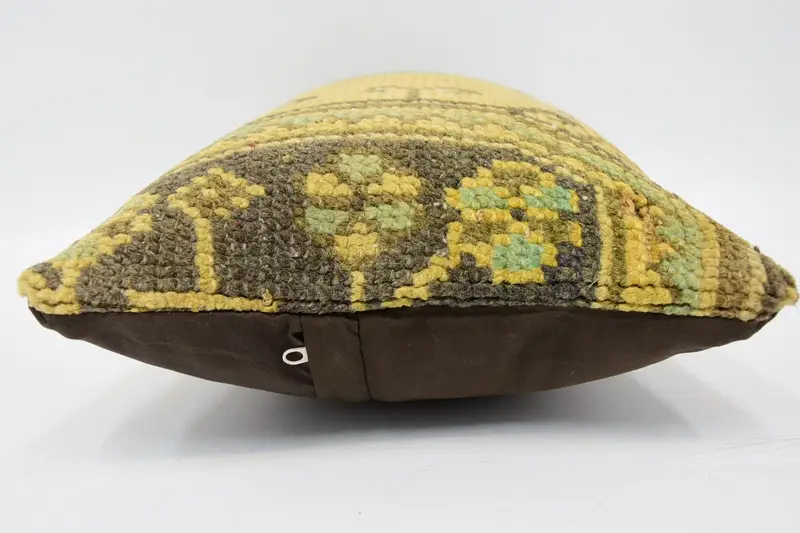 12x20 Yellow Pillow, Kilim Pillow Cover, Turkish Pillow, Bohemian Cushion Cushion, Antique Pillows, Accent Throw Pillow, Pillow Sham - 5