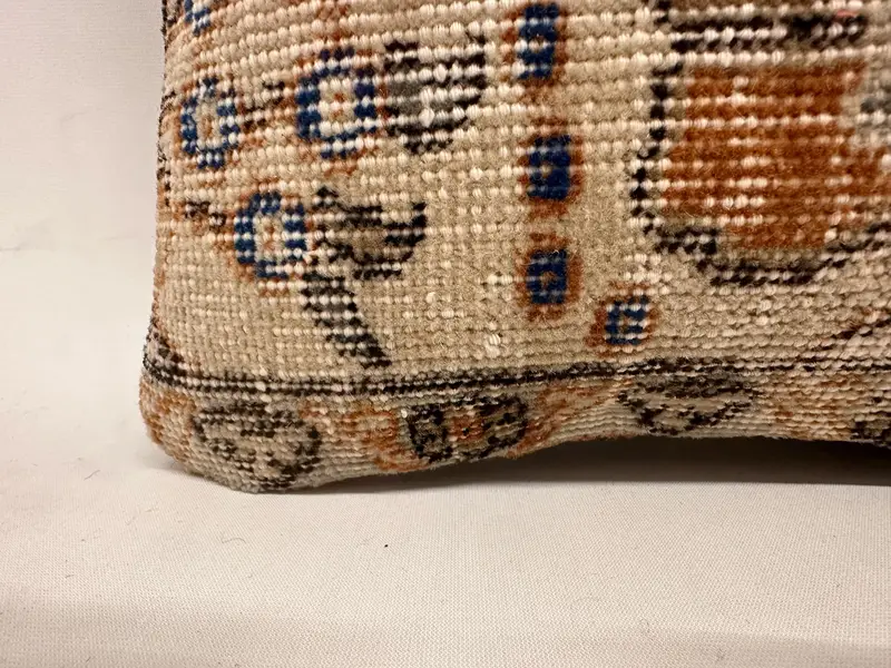 Boho Pillow, Pillow Sham, 12x24 Beige Pillow Case, Garden Cushion Cover, Interior Designer Pillow, Outdoor Bolster Cushion, Vintage Pillow - 6