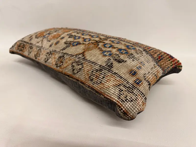 Boho Pillow, Pillow Sham, 12x24 Beige Pillow Case, Garden Cushion Cover, Interior Designer Pillow, Outdoor Bolster Cushion, Vintage Pillow - 3