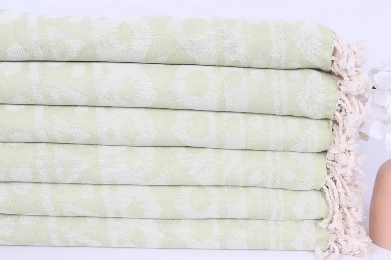 70x40 Cotton Round Pattern Towel, Large Turkish Towel, Custom Wedding Gift, Bridal Shower Gifts, Turkish Bath Towel Set, Lightweight towel - 4