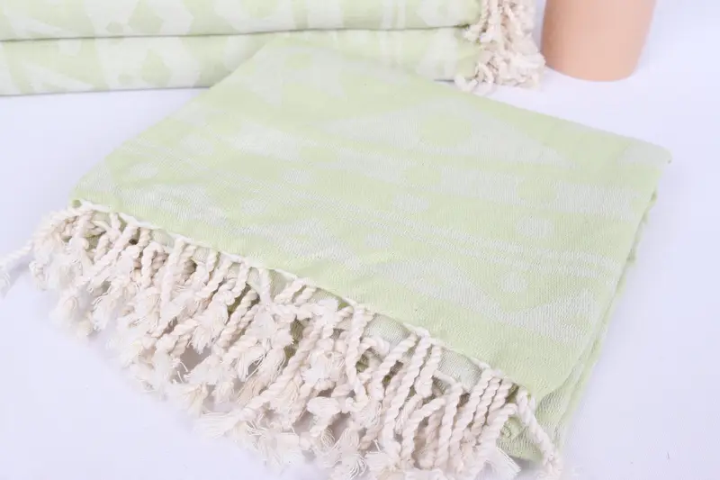 70x40 Cotton Round Pattern Towel, Large Turkish Towel, Custom Wedding Gift, Bridal Shower Gifts, Turkish Bath Towel Set, Lightweight towel - 6