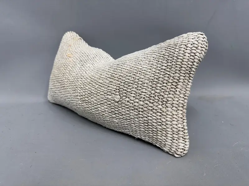 Cushion Case, Square Throw Cushion Case, Vintage Kilim Pillow, Kilim Pillow Cover, Kilim Cushion Sham, 8x16 Beige Cushion Cover, Cotton Pillow Cover - 3