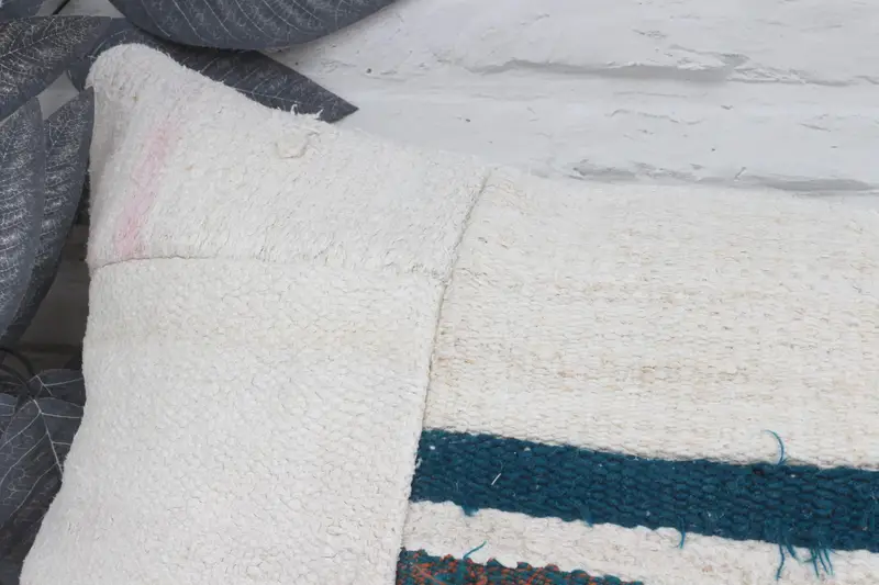 16x36 White Cushion, Vintage Kilim Throw Pillow, Pillow Sham, Authentic Pillow Sham, Colorful Cushion Case, Vintage Pillow, Boho Pillow - 2
