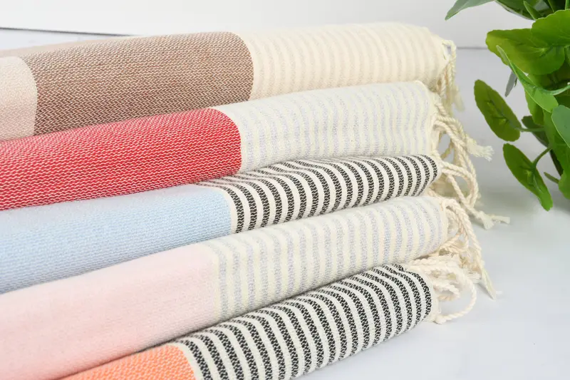 Maid Of Honor Gift, Travel Towel, 68x40 Cotton Striped Towel, Custom Wedding Gift, Monogram Beach Towel, Bridesmaid Gift, Gift For The Home Decor - 6