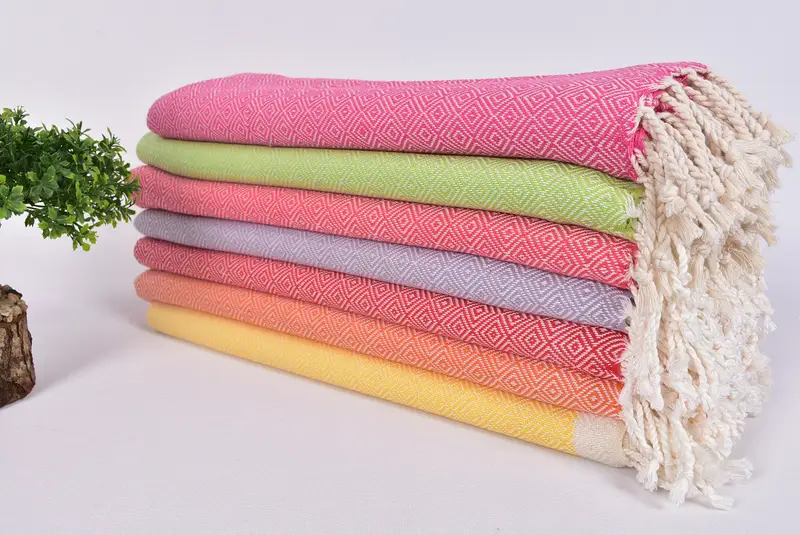 Bachelorette Party Decorations, Fouta towel, Yoga Towel, Turkish hand towel, 70x38 Cotton Diamond Towel, Birthday Gift, Turkish Towel Beach Towel - 3
