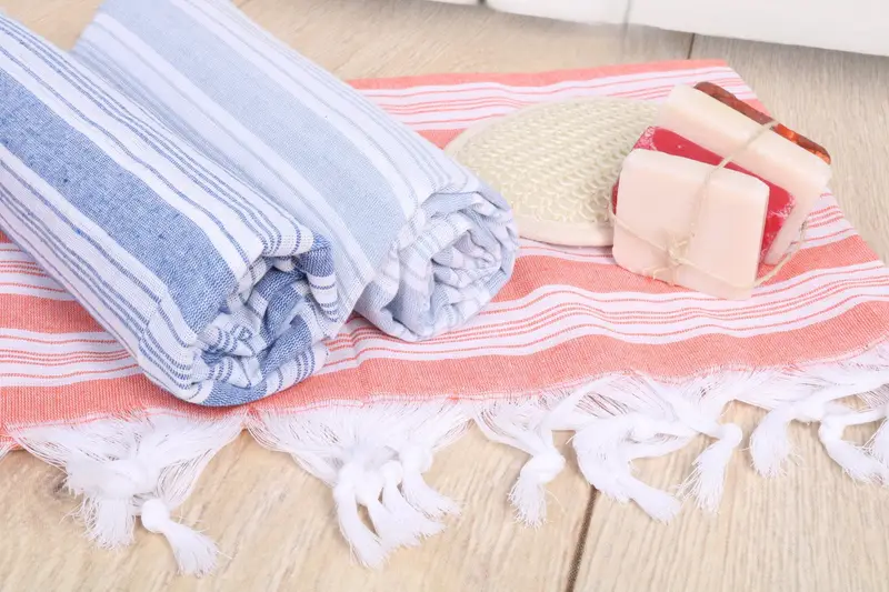 Personalized Beach Towel Monogrammed Turkish Cotton, 37x65 Inches