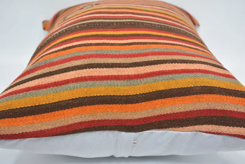 20x28 Brown Pillow Sham, Turkish Kilim Pillow, Pillow Sham, Pillow for Sofa, Natural Cushion Cover, Turkish Pillow, Bohemian Cushion Cushion - 5