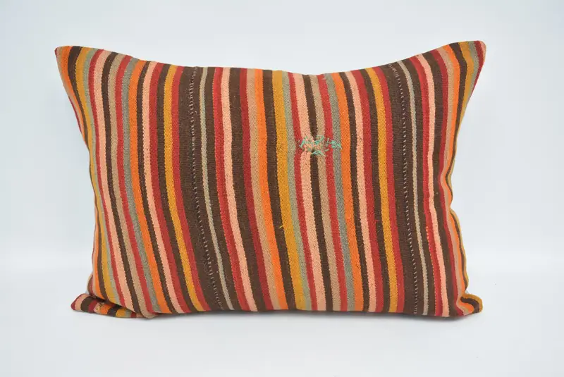 20x28 Brown Pillow Sham, Turkish Kilim Pillow, Pillow Sham, Pillow for Sofa, Natural Cushion Cover, Turkish Pillow, Bohemian Cushion Cushion - 1