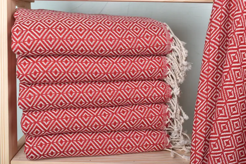 Spa Gift Towel, Quick-dry towel, Guest Towel, Home Decor Towel, Turkish Towel USA, 70x40 Cotton Diamond Towel, Lightweight Turkish towel - 1