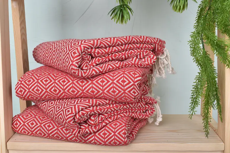 Spa Gift Towel, Quick-dry towel, Guest Towel, Home Decor Towel, Turkish Towel USA, 70x40 Cotton Diamond Towel, Lightweight Turkish towel - 7