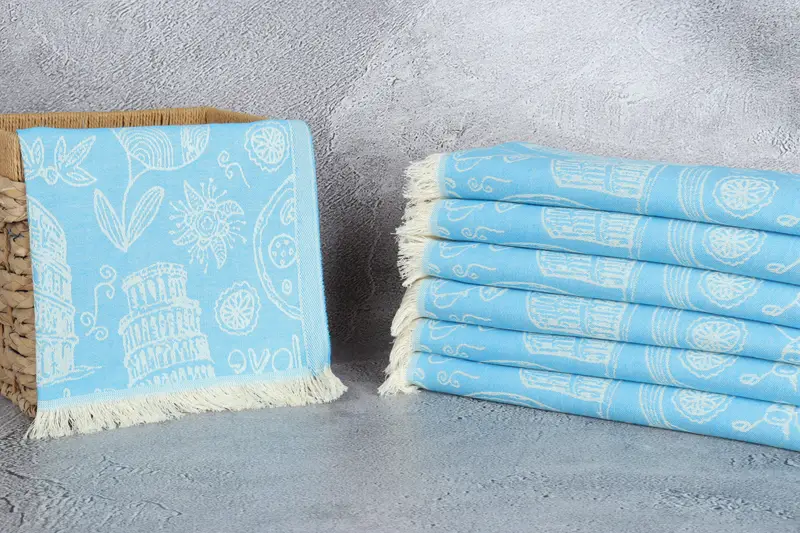 Personalized Gifts, 28x20 Cotton Italian Symbols Design Towel, Mother Of The Groom Gift, Gifts For Him, Bathroom Towels, Turkish Tea Towel - 4
