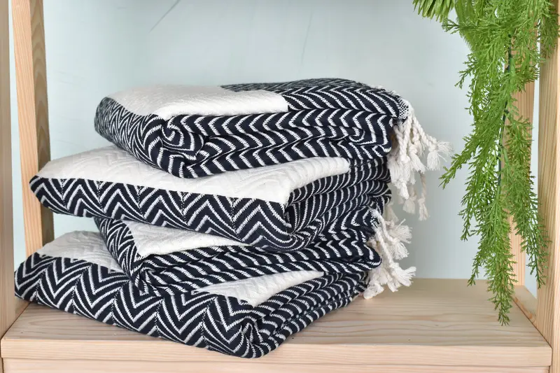 Bachelor Bachelorette Party Favors, 70x40 Cotton Zig zag Towel, Organic Turkish towel, Handmade Gift, Kids Beach Towel, Wedding Shower Gift - 7