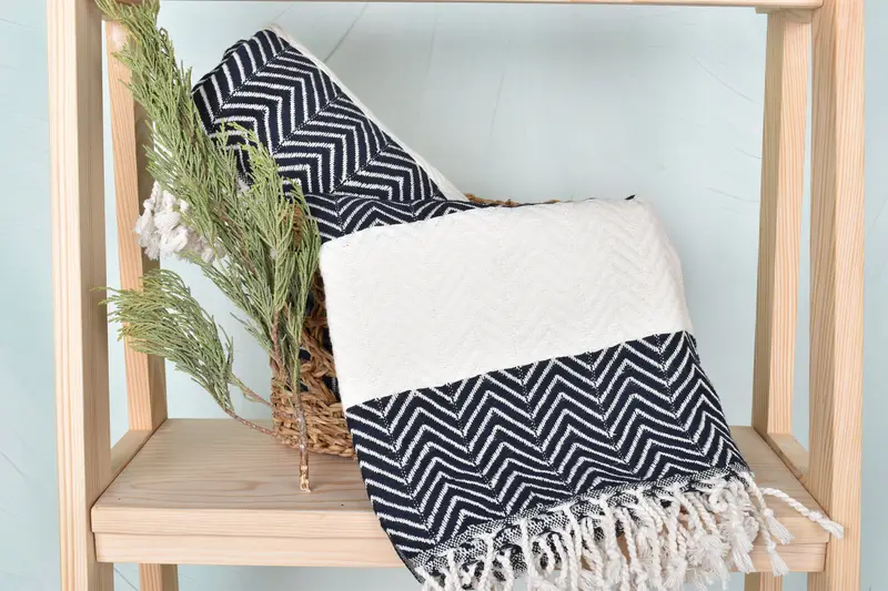 Bachelor Bachelorette Party Favors, 70x40 Cotton Zig zag Towel, Organic Turkish towel, Handmade Gift, Kids Beach Towel, Wedding Shower Gift - 4