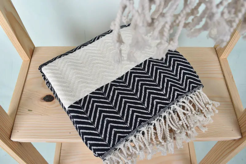 Bachelor Bachelorette Party Favors, 70x40 Cotton Zig zag Towel, Organic Turkish towel, Handmade Gift, Kids Beach Towel, Wedding Shower Gift - 5